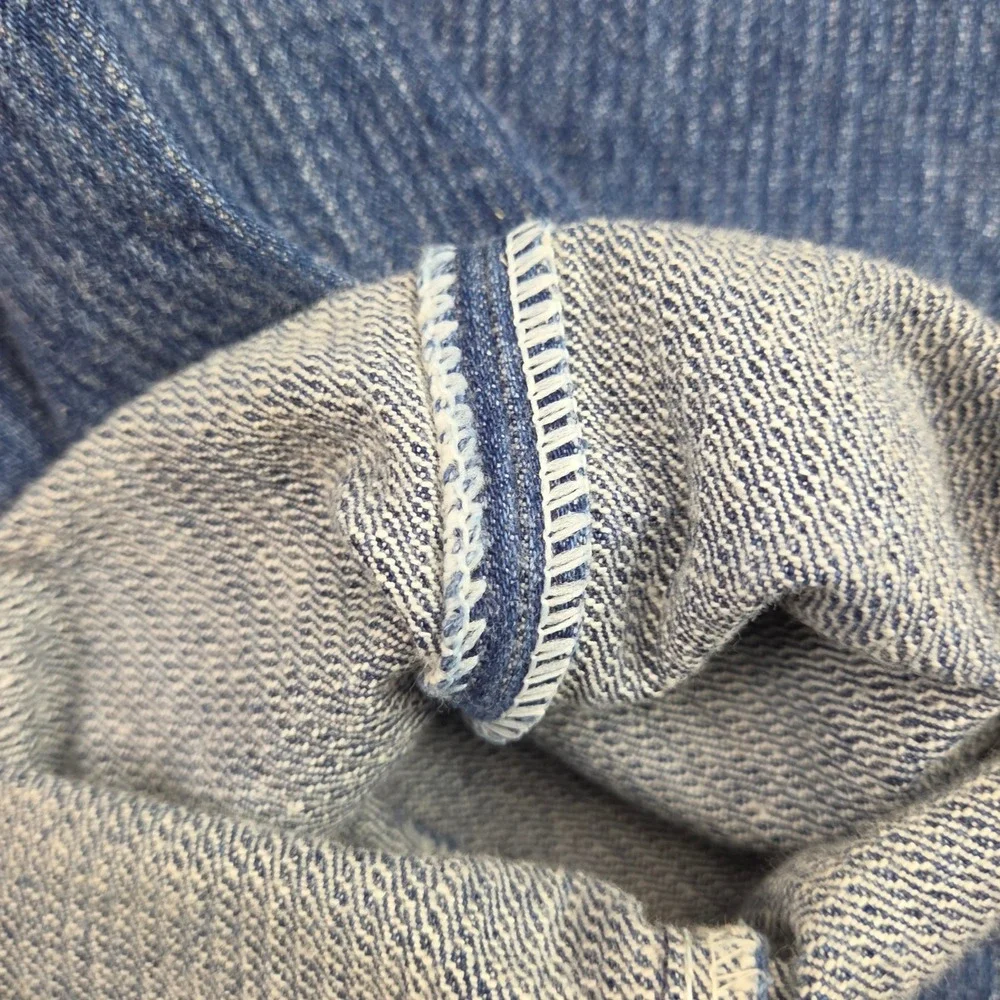 Vintage Levis 501-0119 Jeans Railroad Hickory Pinstripe Denim 31x33 80s Made USA